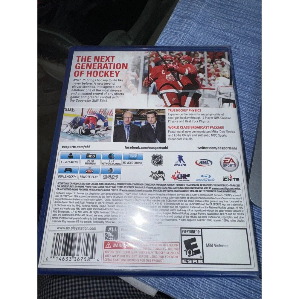 NHL 15 (Sony PlayStation 4, 2014) Brand New In Box!